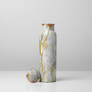 Bouteille d'eau en cuivre élégante de 750 ml à boire directement, durable, anti-fuite, résistante à la corrosion, design écologique pour l'approvisionnement B2B - Product Image 1