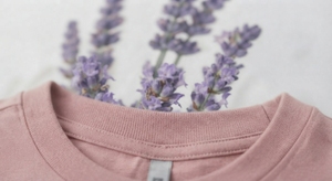 T-shirt en coton léger à col rond et manches courtes pour homme, imprimé lavande rose, style floral décontracté streetwear - Product Image 4