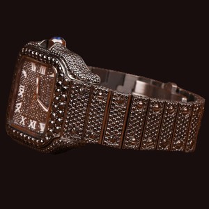 นาฬิกาหรูฮิปฮอปประดับเพชรโมอิสซาไนต์เต็มเรือน ระบบกลไก VVS ผ่านการทดสอบเพชร สำหรับผู้ชาย ดีไซน์ทันสมัย - Product Image 3