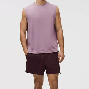 Camisetas sin Mangas Transpirables de Punto para Hombre, 100% Personalizables con Logotipo Frontal, para Fitness y Entrenamiento, de Alta Calidad, en Algodón/Poliéster, para Verano - Product Image 3