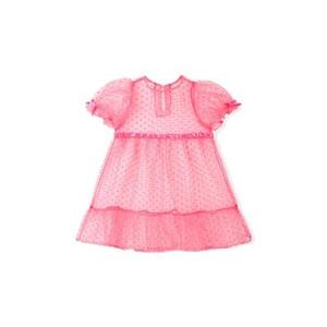 Vestido Coreano OZKIZ para Niñas de 2 a 6 Años, Primavera/Otoño, Diseño en Capas de Chifón con Volantes, Venta al Por Mayor - Product Image 1