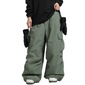 Unisex Casual Straight Mid Ski Pants Waterproof Breathable Windproof Eco Friendly Canvas Power <b>Stretch</b> Quick Dry 100% Cotton - Product Image 5