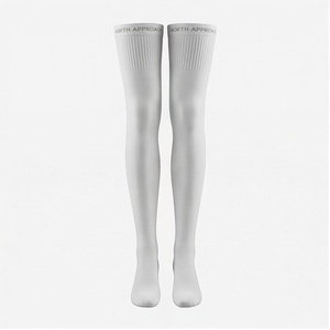 NORTH APPROACH <b>Knee</b> <b>High</b> <b>Socks</b> White Breathable Running <b>Socks</b> for Adults Summer Season - Product Image 1