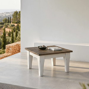 Mesa de Centro Aero Durable de Diseño Escandinavo en Madera de Teca Natural Sólida - Muebles Ecológicos para el Hogar y Proyectos Hoteleros - Product Image 1