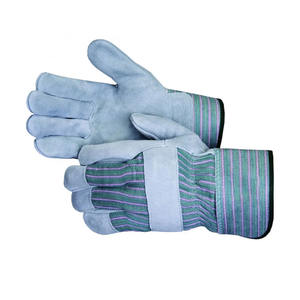 Guantes de Trabajo de Piel de Vacuno con Diseño Nuevo y Logotipo Personalizado, Guantes de Protección Personal Resistentes a la Abrasión para Trabajos de Jardinería - Product Image 1