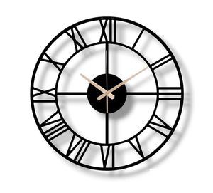 Reloj de Pared Moderno de Metal con Diseño de Naturaleza Muerta, Elegante Movimiento de Cuarzo Analógico para Sala de Estar, Dormitorio, Oficina, Cocina, Estilo Antiguo - Product Image 1