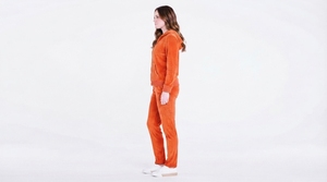 Women's Full <b>Zip</b> <b>Hooded</b> Sweatshirt with Relaxed Fit Pants Casual Two Piece Set - Product Image 3