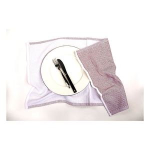 Paños de Cocina Rojos con Tejido Dobby, Paños de Algodón Texturizados para Uso Doméstico, en Restaurantes y Hoteles, Venta al Por Mayor - Product Image 2