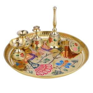Artículos de pooja religiosos hindúes de latón - Product Image 2