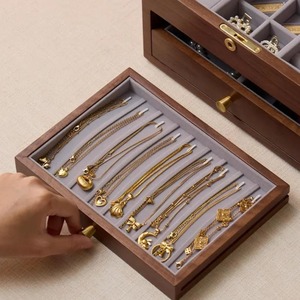 Handmade Modern Style Floral Carving Wooden Jewelry Box With <b>Keepsake</b> Storage Organizer Ideal Gifts Lifestyle Products Supplies - Product Image 4
