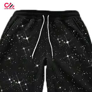 Conjunto Deportivo CARE MASTER con Estampado de Estrellas, Sudadera con Capucha y Pantalones Largos Unisex, Corte Holgado Informal para Otoño - Product Image 6