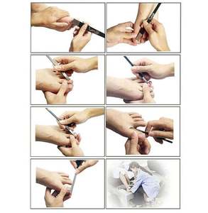 Ensemble de 3 couteaux à pédicure en acier inoxydable, kit d'outils professionnels pour les soins des pieds, pour les ongles incarnés, les callosités et l'élimination des cuticules, outils durables - Product Image 6