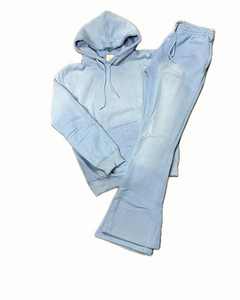 Chaqueta Deportiva Cortavientos Unisex con Logotipo Personalizado |   Pantalones Deportivos de Felpa Gruesa con Corte Acampanado |   Bordado de Verano - Product Image 6