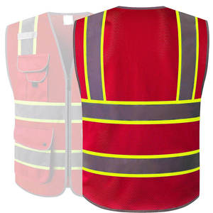 Chaleco de Seguridad Reflectante ANSI Clase 2 para Construcción en Exteriores, Económico, Impermeable y de Alta Visibilidad - Product Image 2