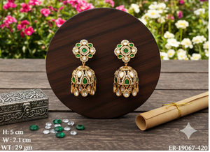 Boucles d'oreilles exclusives pour les grandes cérémonies de mariage et bijoux pour événements culturels traditionnels, pour les spectacles de danse nuptiale, à prix de gros - Product Image 2