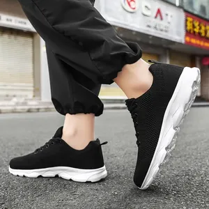 Nuevos zapatos para hombre, zapatillas informales transpirables, zapatillas de verano blancas y negras para correr, calzado deportivo ligero y suave para mujer y hombre - Product Image 6