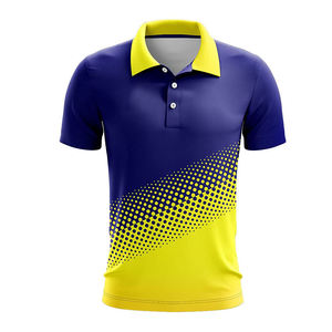 Camiseta de Poliéster 100%, Polo de Golf con Estampado Completo Personalizado, Polo Sublimado en Blanco, Camiseta de Algodón para Hombre - Product Image 1