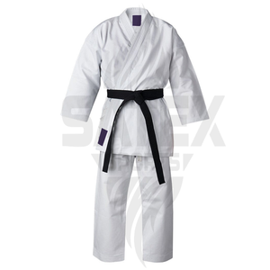 Karate <b>Protector</b> Hot Sale Custom Logo Karate Gi Suit Sets Polyester/Cotton Breathable Quick Dry Martial Arts Uniform Wholesale - Product Image 1