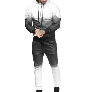 Conjuntos deportivos para hombre, ropa deportiva para exteriores, conjunto de sudadera de 2 piezas, chándal personalizado para hombre - Product Image 3