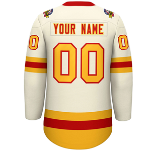 Maillot de hockey sur glace professionnel en gros / Maillot de hockey sur glace pour homme avec col en V personnalisé, en vente à bas prix - Product Image 6