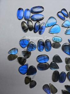 Lot de Cabochons en Labradorite Bleue 100% Naturelle de Qualité Supérieure, Pierres Précieuses en Vrac, Cristal de Guérison, Approvisionnement en Gros - Product Image 3