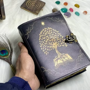 Classic Vintage Genuine <b>Leather</b> Journal Tree Life Sketchbook Travel <b>Diary</b> Handmade Animal Deckle Edge Paper Gift 7x5 - Product Image 3