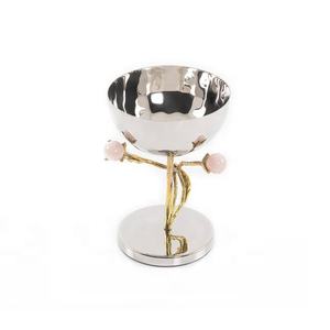 Quemador de incienso de lujo Metal dorado Acabado pulido Acero inoxidable Estilo de letra árabe Quemador Bakhoor - Product Image 5