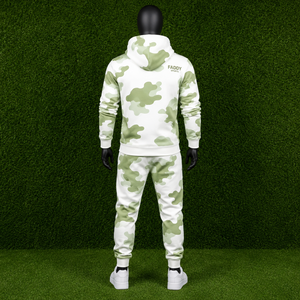 Conjunto Deportivo de Camuflaje para Hombre, Dos Piezas, Sudadera con Capucha de Felpa, Pantalones Jogger, Corte Ajustado, para Gimnasio y Deportes - Product Image 3