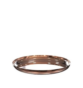 Plateau rectangulaire plat en acier inoxydable écologique couleur or rose pour servir du chocolat et des fruits secs, plat de designer moderne pour les événements - Product Image 3