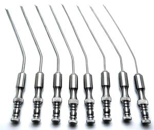 8 tubes d'aspiration Frazier en acier inoxydable, instruments médicaux ORL et de neurochirurgie - Product Image 1