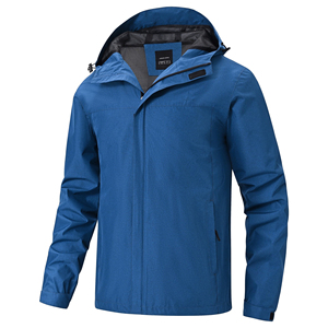 Veste coupe-vent pour homme avec poche zippée, rangement sécurisé, manteau de sport, fermeture éclair discrète, vêtement d'extérieur technique performant - Product Image 1