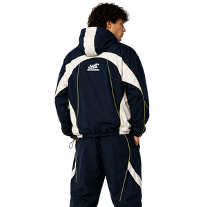 Custom Plus Size Printed <b>Men</b> Tracksuit Lightweight Two Piece Sets Zipper <b>Jacket</b> with Reflective Strips Wholesale <b>Men's</b> <b>Jackets</b> - Product Image 3