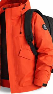 Winter Outdoor Windbreaker <b>Jacket</b> Waterproof Breathable Eco-Friendly Quick Dry Hooded Stand Collar Zipper <b>Plus</b> <b>Size</b> Lightweight - Product Image 5