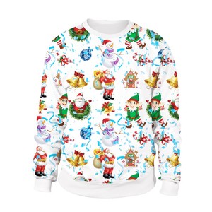 Unisex Merry Christmas <b>Raglan</b> <b>Sleeve</b> <b>Long</b> <b>Sleeve</b> Color Block Front Logo Eco-Friendly Breathable <b>T</b>-<b>Shirt</b> - Product Image 1