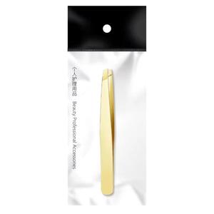 Pinzas de Cejas de Acero Inoxidable Duraderas con Punta Inclinada de Alta Precisión para Uso Profesional y Personal - Product Image 4