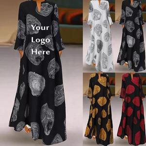 Vestido Islámico Abaya Borka con Diseño Estampado Multicolor, Talla Grande, Cómodo y Transpirable, de Nailon, para Mujer, Exportación de Bangladesh - Product Image 5