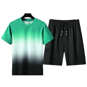 Conjunto de Pantalones Cortos de Verano para Hombre, Diseño Personalizado, 100% Algodón, Transpirable, Informal, de Dos Piezas, Ligero, para Uso Diario, Venta al Por Mayor OEM - Product Image 4
