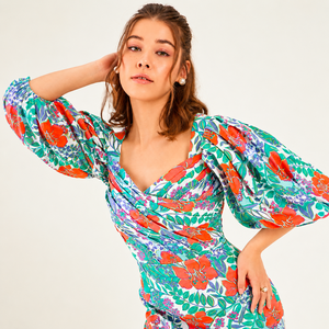Vestido Casual de Uso Diario Fresh Bloom con Forro de Algodón Tejido, Cintura Natural y Silueta en A - Product Image 2