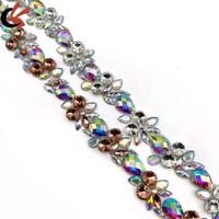 Strass thermocollants en résine avec cristaux de verre étincelants et pierres écologiques pour vêtements, chaussures, costumes de carnaval et robes de soirée