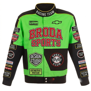 Custom Mens Vintage Racing <b>Jacket</b> Custom Racing Automotive Finishes Color Block Bomber <b>Jacket</b> Retro Motorsport Streetwear Coat - Product Image 6