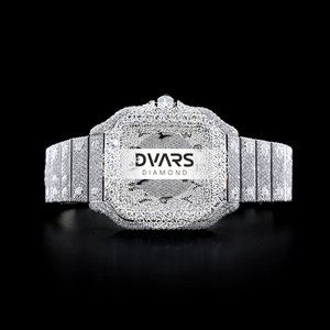 Reloj de Pulsera de Cuarzo de Aleación de Primera Calidad con Diamantes Incrustados, Esfera con Agujas, Caja Resistente, Diseño Brillante, para Uso Casual, Fiestas y Eventos Nocturnos - Product Image 3