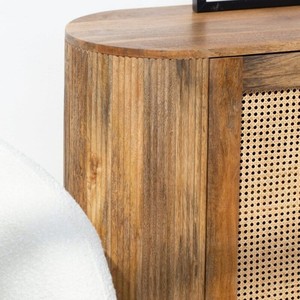 Buffet à portes en rotin Vandana Falcon Nova 3 avec rangement élégant pour les intérieurs de maisons modernes - Product Image 4
