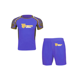 Conjunto Deportivo de 2 Piezas para Hombre |   Uniforme de Fútbol y Conjunto Deportivo de 2 Piezas con Bordes Neón, Transpirable y de Secado Rápido - Product Image 3