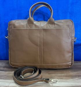 RABADA Leather <b>Messenger</b> <b>Bag</b> Large Durable Zipper Closure Business Use All Seasons <b>Men's</b> Style Large Capacity - Product Image 2