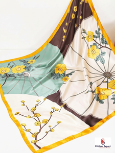 Custom Logo Satin Printed <b>Scarf</b> OEM ODM Private Label Fashion Manufacturer Nigeria Ghana Kenya Congo Senegal Tanzania Service - Product Image 5