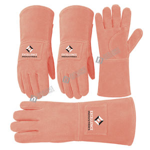 Guantes de Soldadura de Cuero de Protección, Guantes de Trabajo de Seguridad para Altas Temperaturas para Soldadura, Fabricación, Construcción e Industria - Product Image 6
