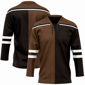 Jersey de Hockey sobre Hielo de Alta Calidad con Nombre del Equipo Impreso en la Parte Delantera, Personalizable, Unisex, 100% Poliéster, Antibacteriano - Product Image 3