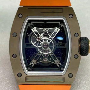 Montre mécanique squelette pour homme, automatique, de haute qualité, avec bracelet en caoutchouc, verre saphir 41 mm, style sport, fabriquée en usine - Product Image 2