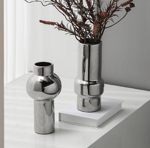 Organizador de fiestas de boda de estilo moderno, maceta de flores hecha a mano con baño de oro brillante, accesorios de decoración para el hogar, florero - Product Image 3