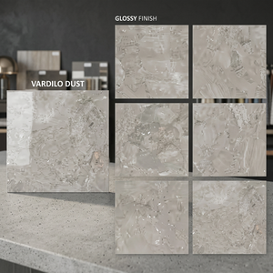 Vistaar - Baldosas de Porcelana Antideslizantes para Pared y Suelo, Aspecto de Mármol Marrón Oscuro Atenúa, Piedra de Ónix China Natural de 800x800 mm y 10 mm de Grosor - Product Image 4